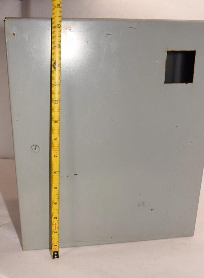 Used WIEGMANN 38248 , 14." x 12" x 8"  Electric Box  Enclosure, with backplate