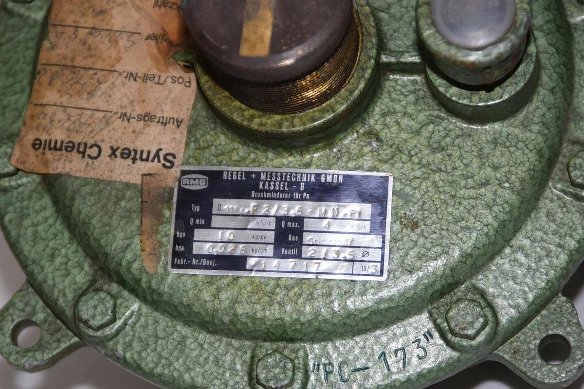 (NEW) REGEL + MESSTECHNIK D118A-F2/F3.5-MN-F1 4m3n/h Gas Pressure Regulator