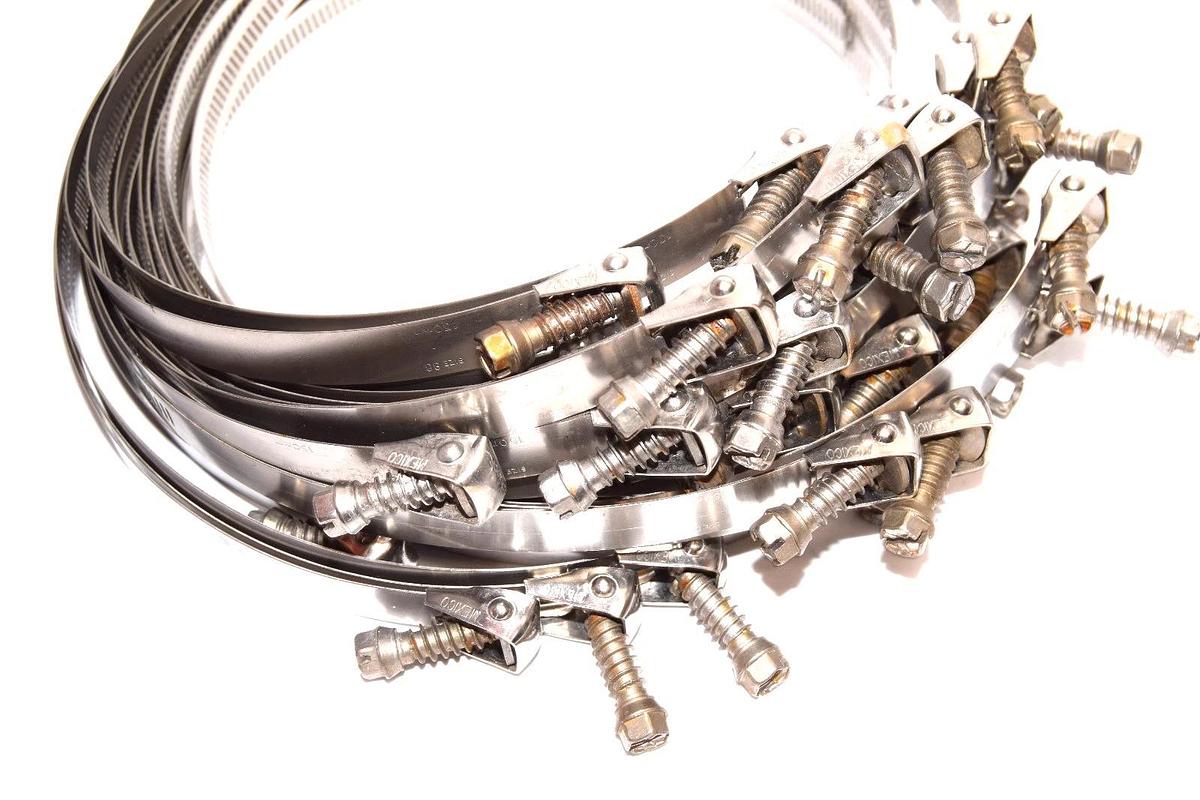 Used Ideal Snaplock Size 88 , 150mm Stainless Steel Hose Clamp (Lot of 31)