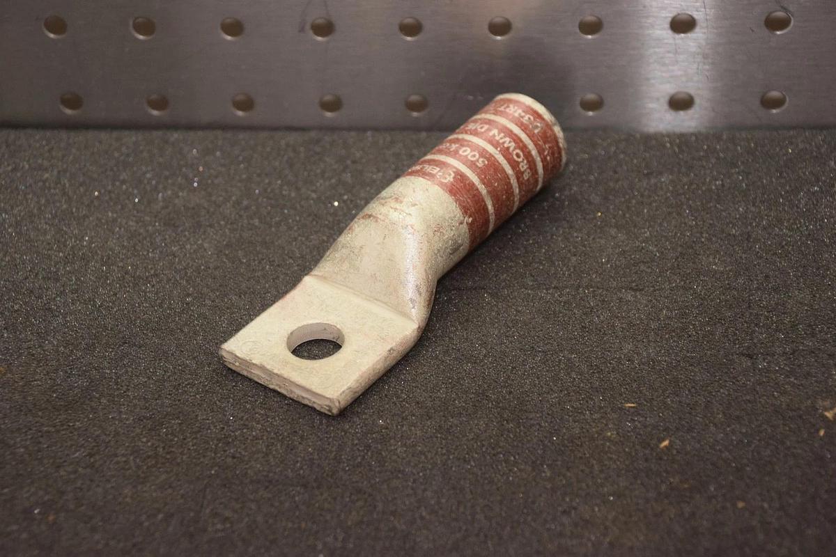 Burndy Terminal, 4/0 U34RT/U31ART, U34RT, 500kcmil CU, die 20, wire cable end
