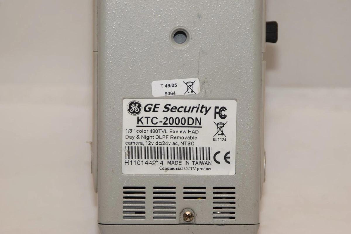 Used GE SECURITY KTC-2000DN 1/3" Color 12Vdc Security Camera W/Diebold TV3X0310D