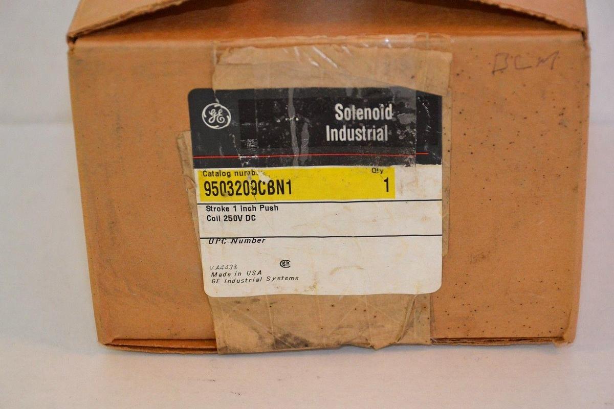 General Electric GE Solenoid Ind Coil 9503209CBN1 250vdc 1" pull NEW