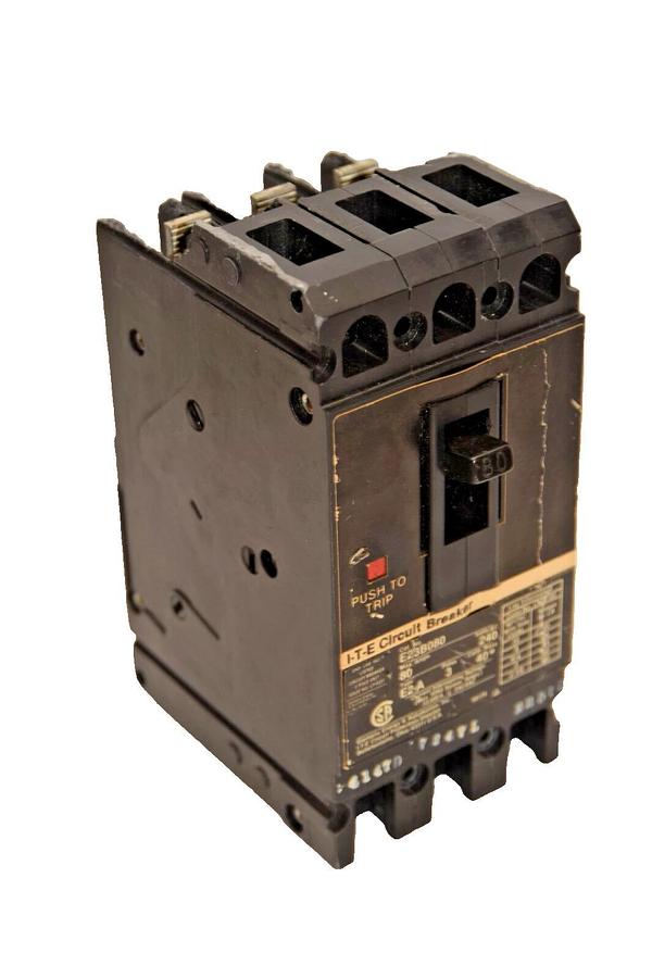 Used SIEMENS ITE E23B080 80A 80 Amp 80 A 240Vac 3P Type E2-A Circuit Breaker *Chip*