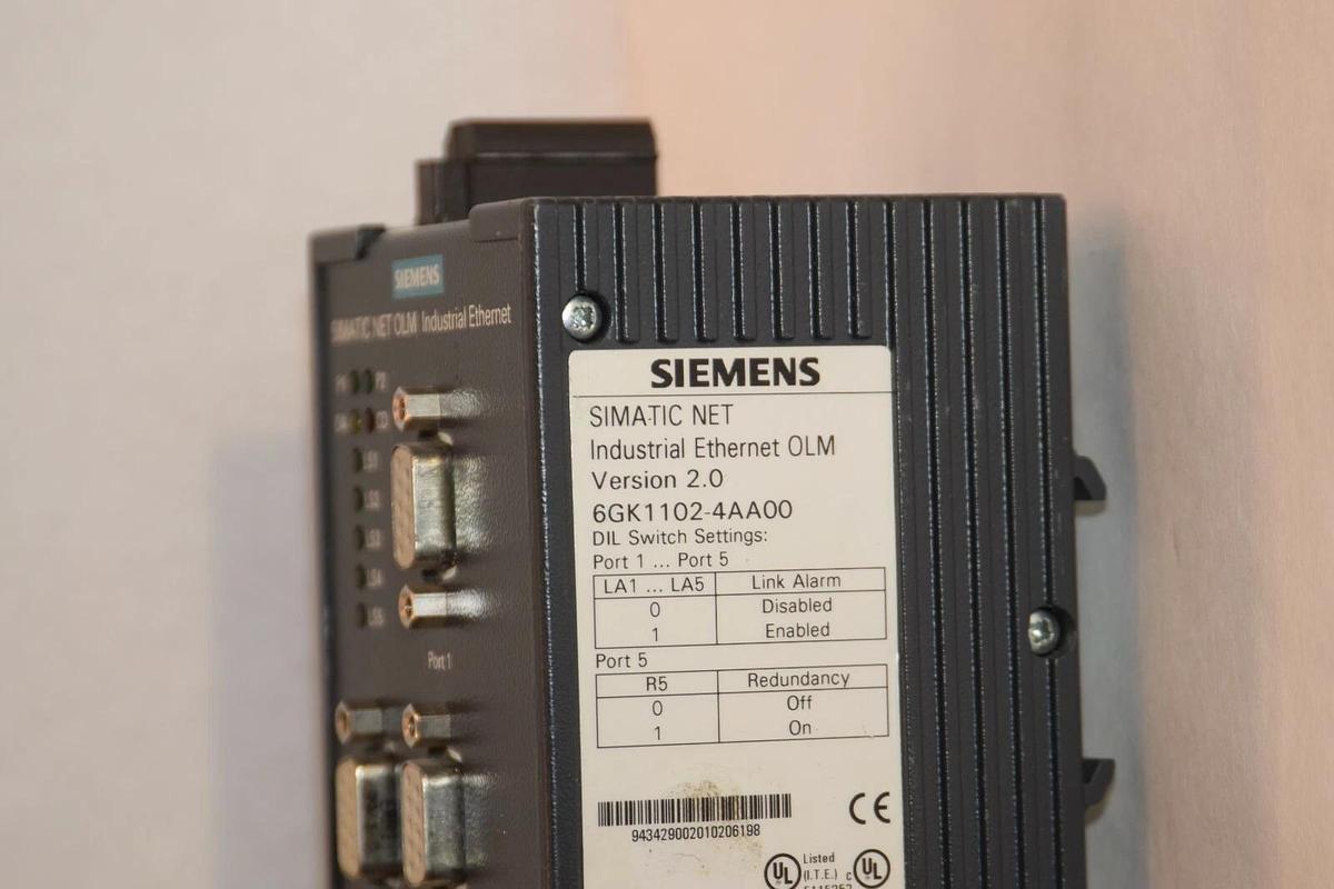 Used SIEMENS 6GK1102-4AA00 Simatic Net Verson 2.0 Industrial Ethernet OLM Module