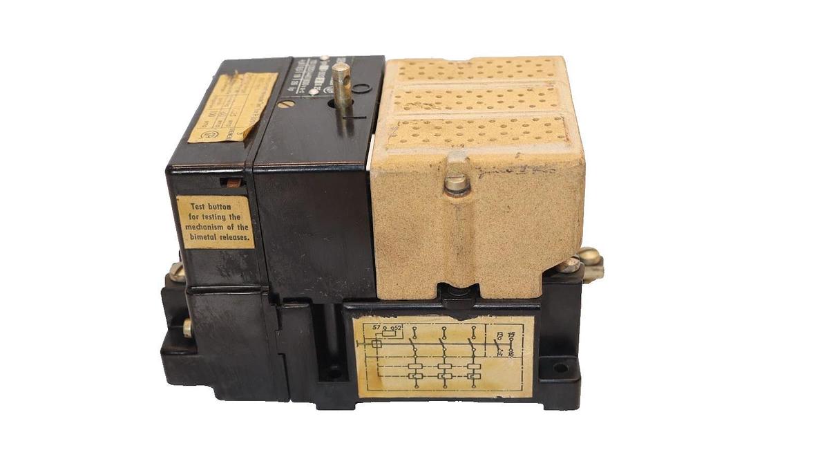 Used Siemens R920III25 , R920 X III 25 600Vac 100Amp Overload Relay Vintage (NOS)