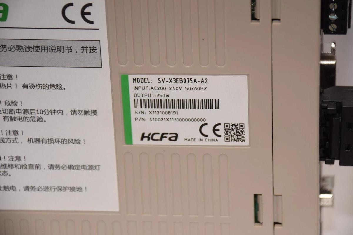 Used HCFA SV-X3EB075A-A2 , SVX3B075AA2 200-240v , 750w Servo Drive