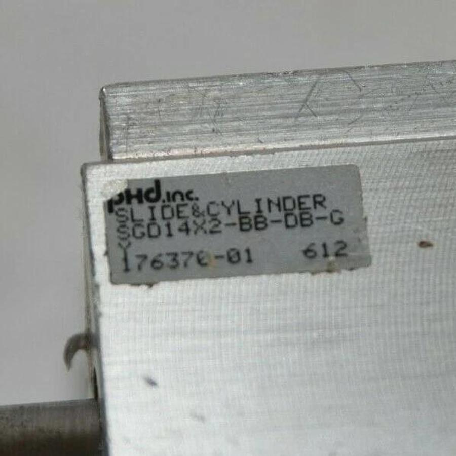 Used PHD SGD14X2-BB-DB-GY SGD14X2-BB-DB-GY-H4 Pneumatic Slide & Cylinder