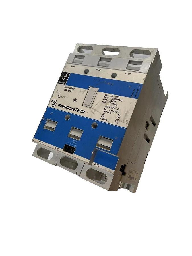 WESTINGHOUSE Advantage W201K6CF 1A96731G01 Size Sz 6 540A 120V Coil Contactor