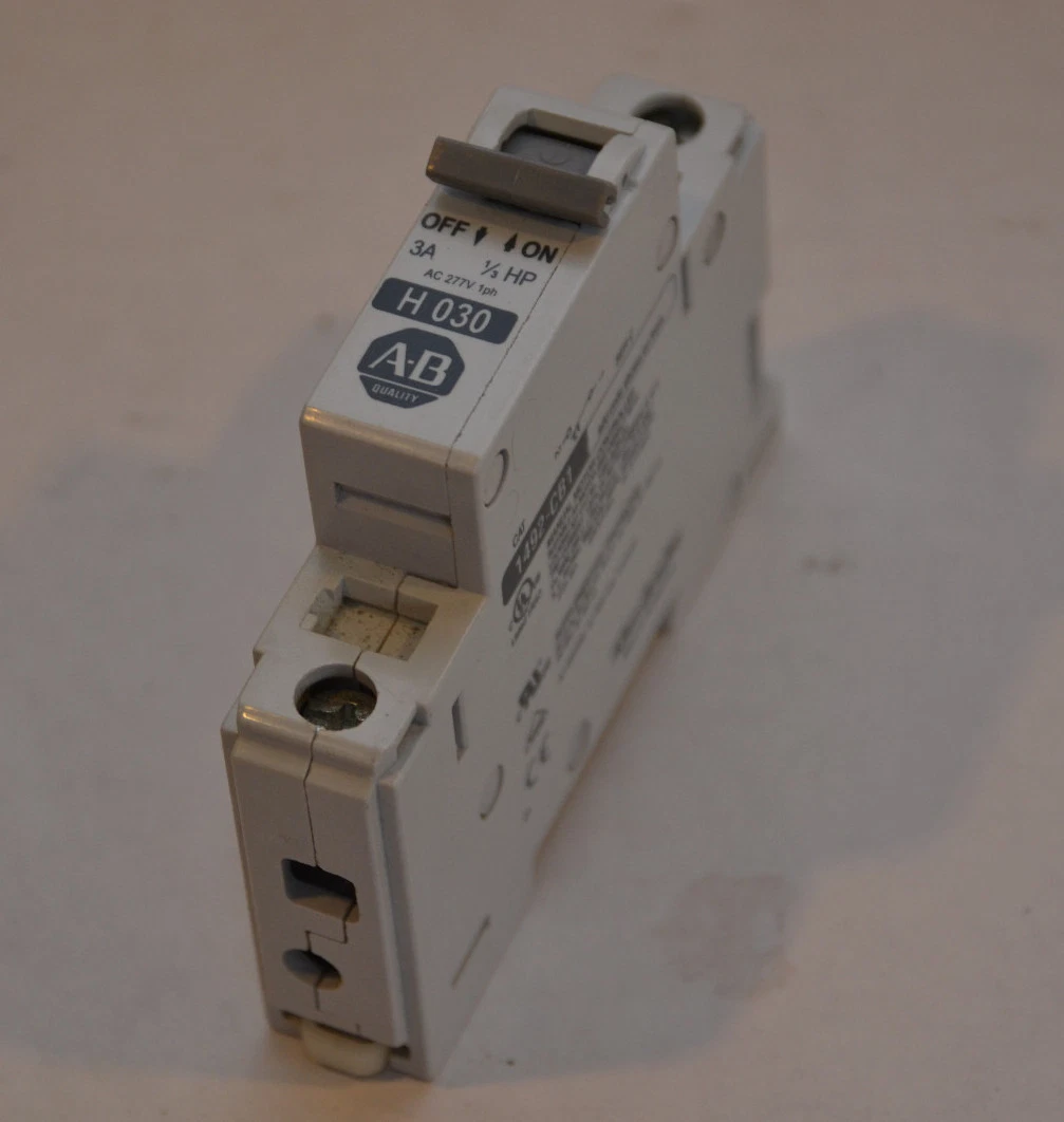 Used Allen Bradley 1492-CB1 H030 H 030 Circuit Breaker 3A 3 A 3 Amp 1/3hp 277vac 1ph