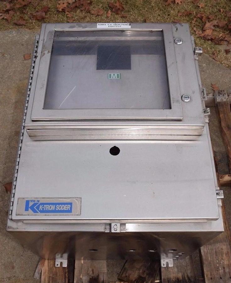 Used Hoffman K-Tron Soder S/S Industrial Control Panel SS Enclosure 24"x 30"x 20"