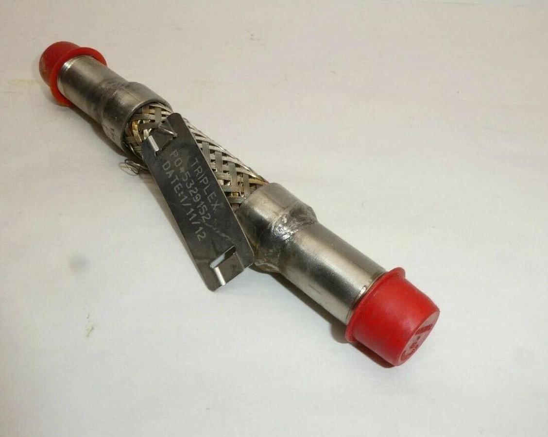 (NEW) TRIPLEX 5329152 3/8" NPT Stainless Steel S/S Flex 6" Long Hose Accessory