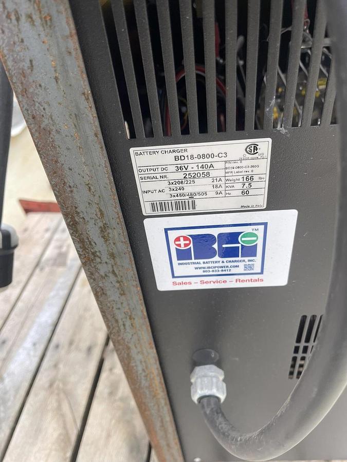 Used Green Energy Concepts 36 Volt Ferroresonant Battery Charger BD18-0800-C3 3ph 480
