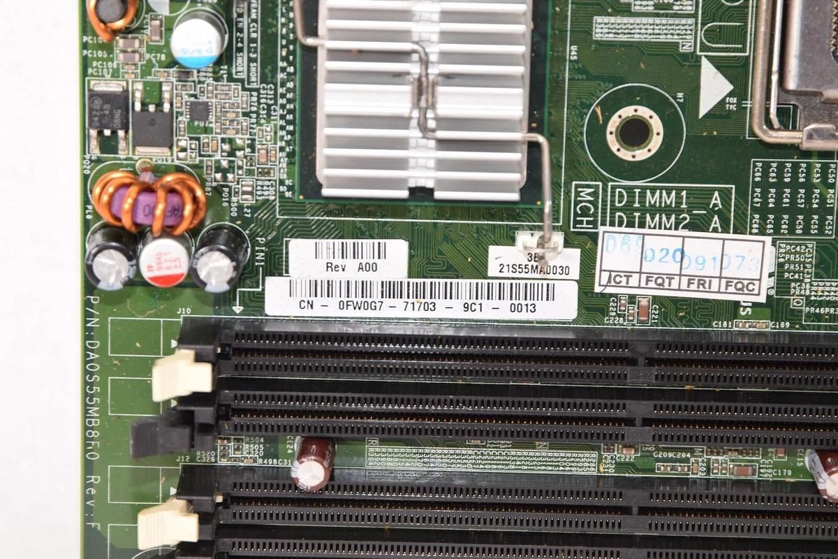 Used DA0S55MB8F0 Rev F CN-0FW0G7-71703-9C1-0013 Motherboard