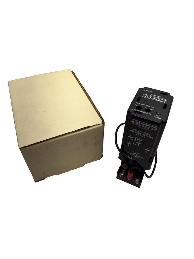 ZENITH K-1187 , K1187 ARSM-3 Solid State Voltage Sensor Relay, With Base (New)