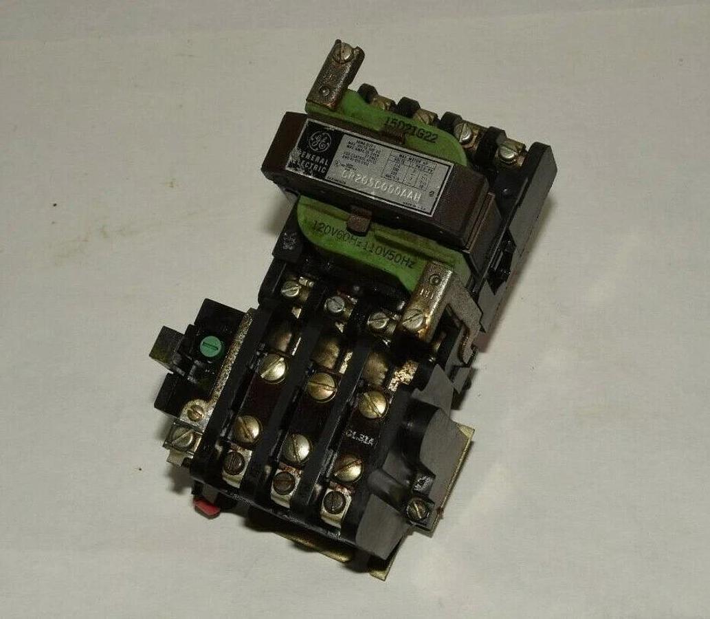 Used GENERAL ELECTRIC Starter CR205C000AAH Size Sz 1 600Vac 120V coil 30A