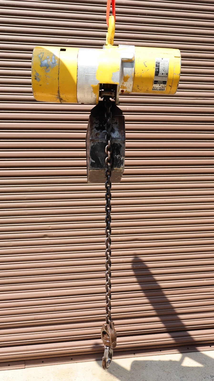 Used Budgit Chain Hoist 1 Ton 2000lb K-356-2 309826-87A  10" Chain Drop 230/460v 3ph