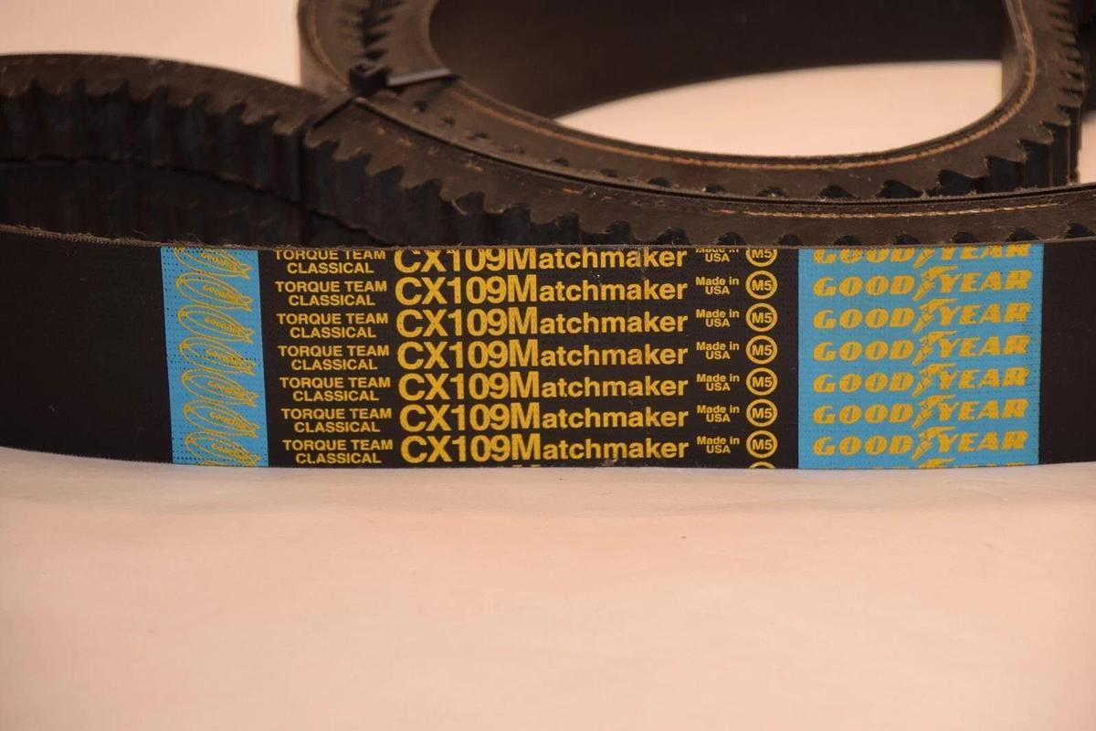 GOODYEAR 2-Rib Cogged Matchmaker V-Belt CX109 2/CX109 CX109/2 CX109-2 USA (NEW)