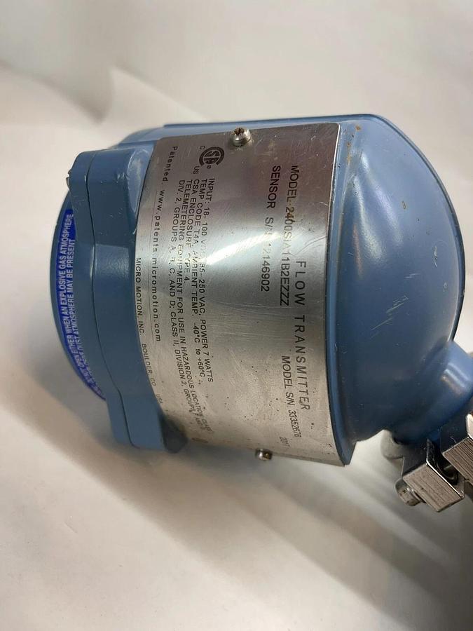 Used Micro Motion 2400SIA11B2EZZZ Mass Flow Transmitter Sensor CMFS010M319N0A2ECZZ