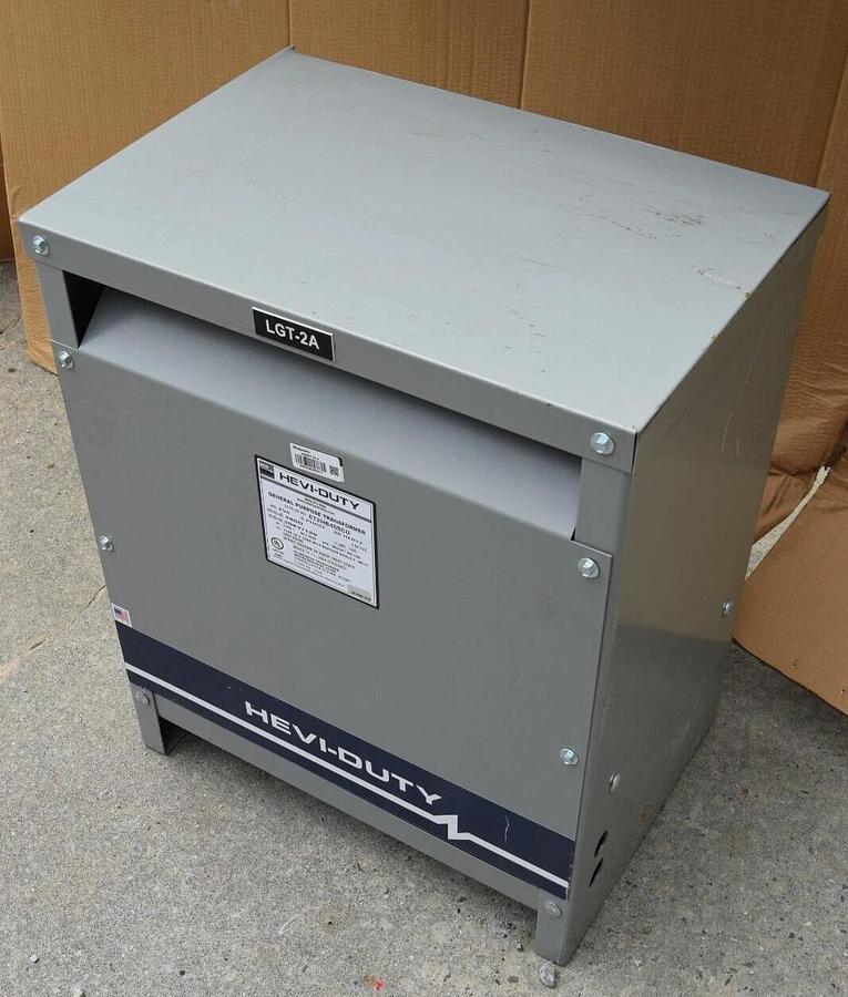Used EGS Hevi-Duty HeviDuty Gen Purp Transformer ET2HB45SCU 45kva 3ph 480D 208y/120