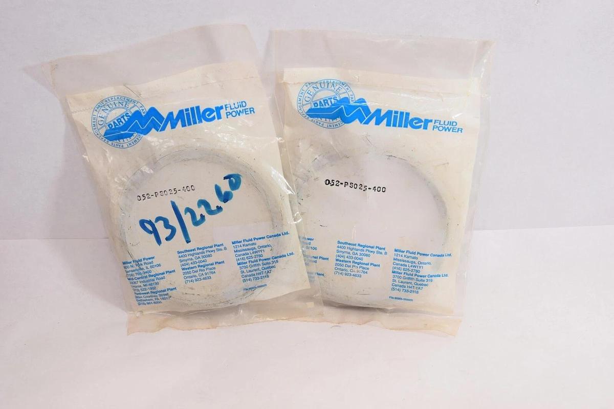 (NEW - Lot of 2) MILLER 052-PS025-400 052PS025400 Piston Seal
