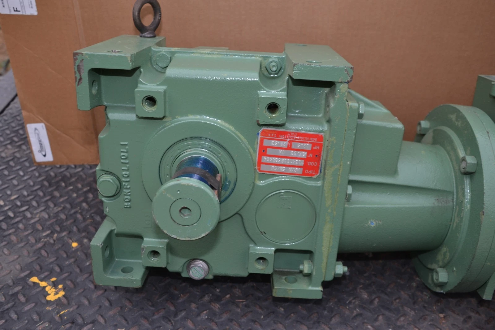 Used Sicme Motori NP90NM2PVA/B5 Bonfiglioli gear box 12.5 hp I 20.53 trpo MRAO 50/SN