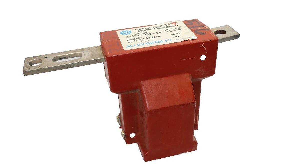 Used Allen Bradley 80025-158-08 , 8002515808 75:5 Ratio 60Hz Current Transformer