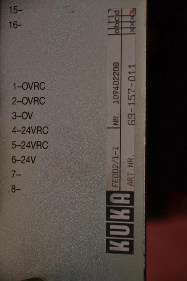 Used KUKA POWER SUPPLY FE002/1-1 FE002 1-1 69-157-011