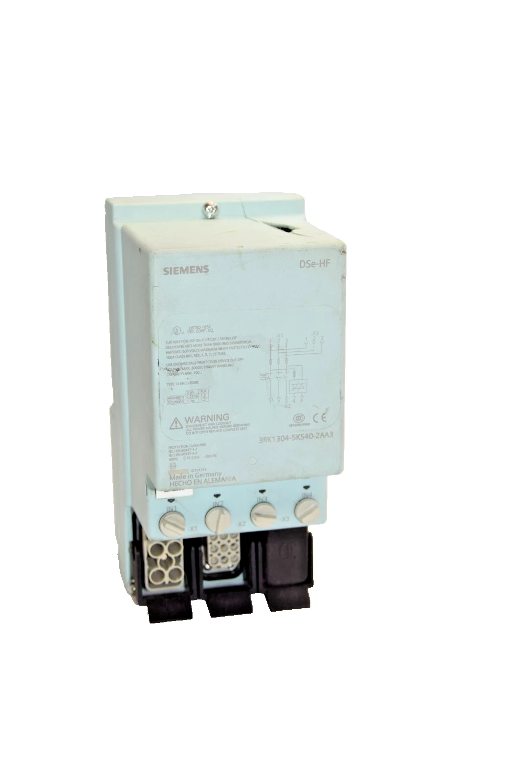 Used SIEMENS 3RK1304-5KS40-2AA3 400V 3Ph DSe-HF ET200 Pro Motor Starter *CRACK*