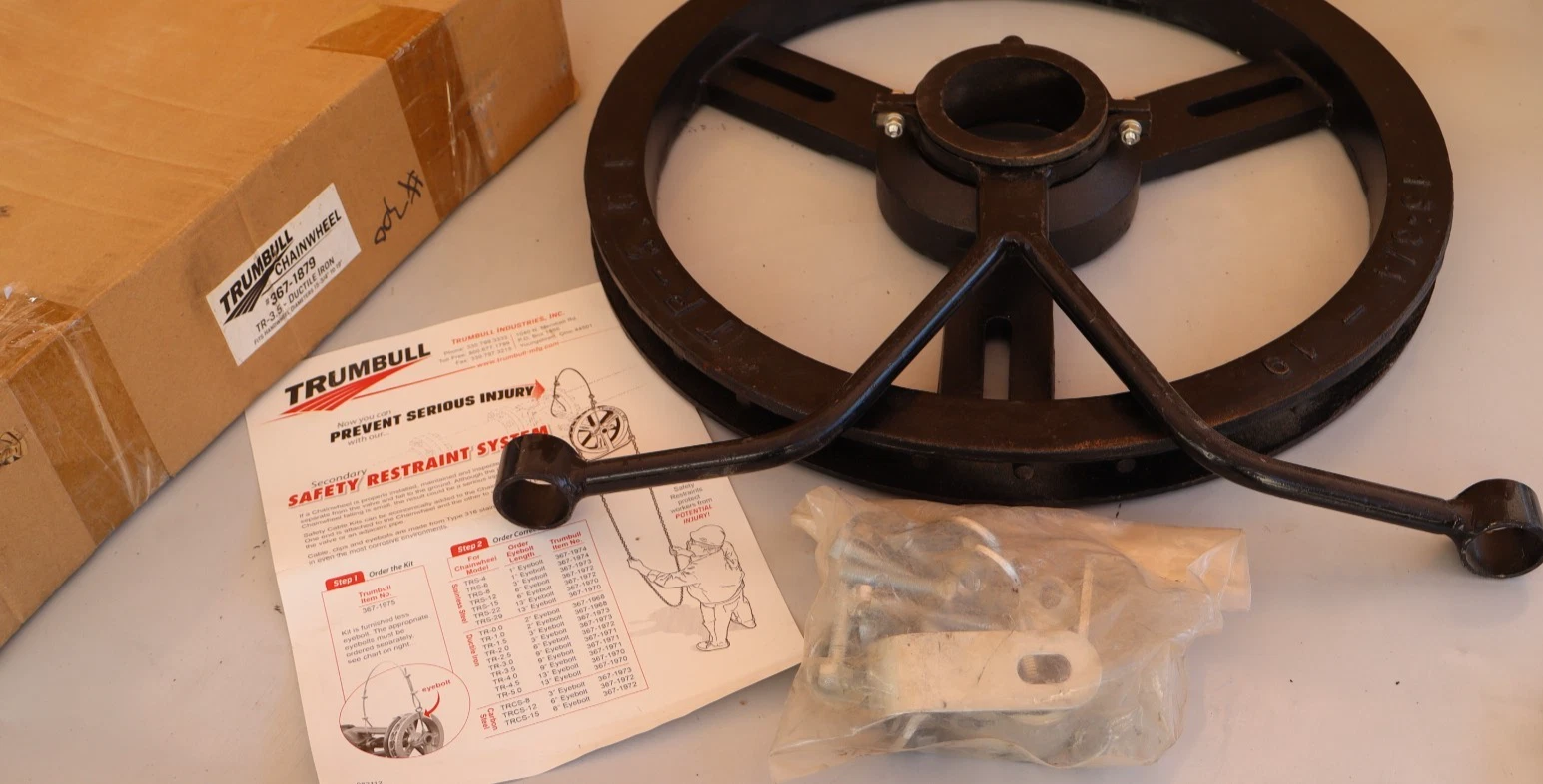 Trumbull Chainwheel Handwheel Ductile Iron TR-3.5 15-3/4"-19" #367-1879 (New)