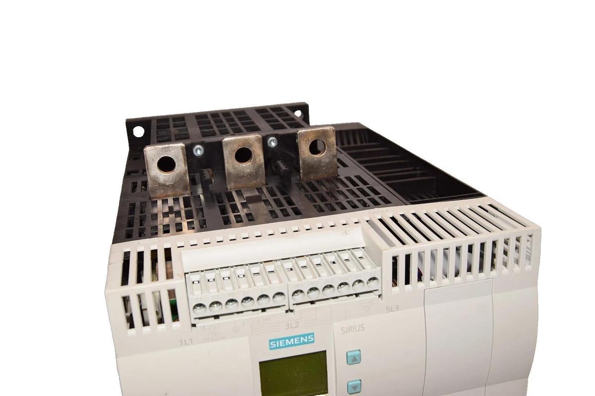 Used Siemens AC Semiconductor Motor Starter 3RW4445-6BC34 SIRIUS 115v DAMAGE TO COVER
