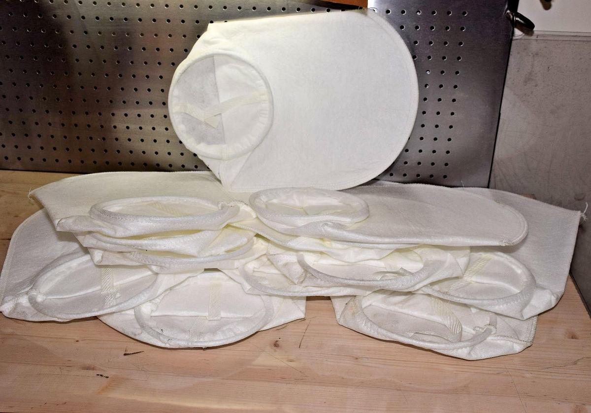 Used CAB Bag Filter Sock 100 MI, filter bag, 50-117C, 11-3/4" X 17" (Lot of 10 - NEW)