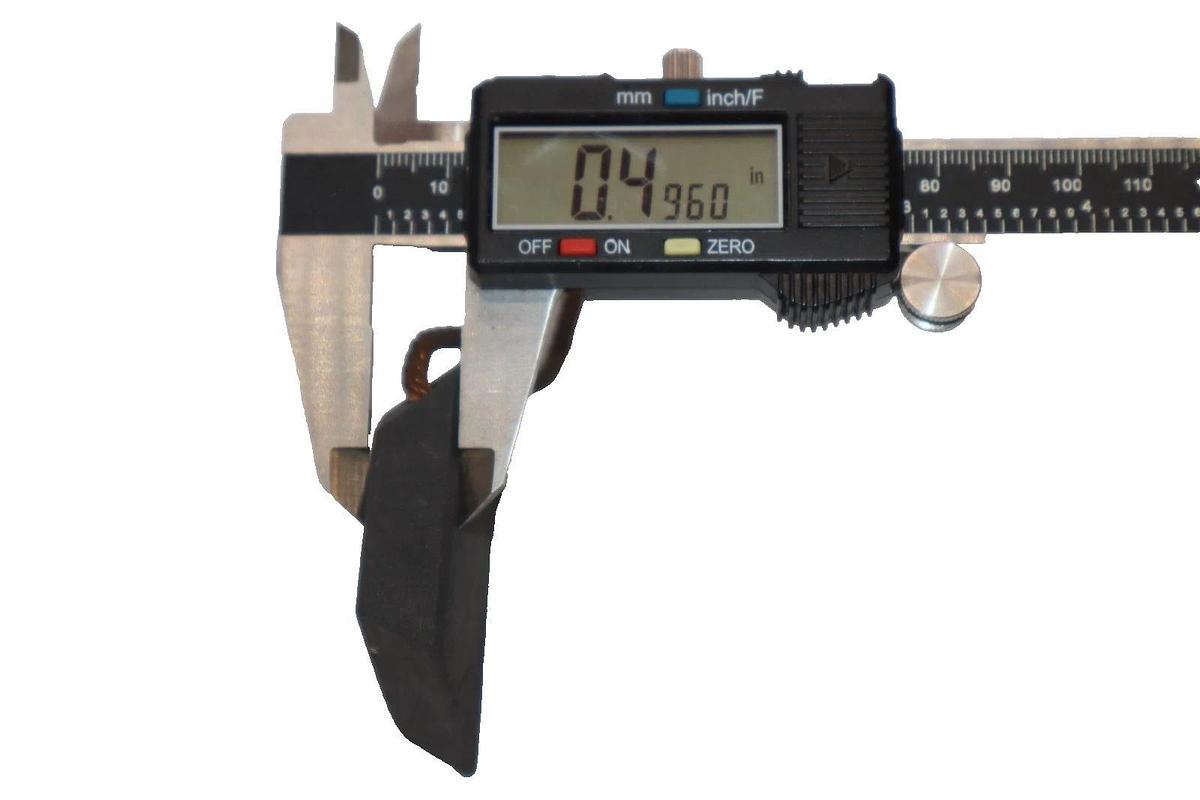 Caremco AC2 1-5/8" x 1/2" , 1.6190" x 0.4960" Carbon Brush (New)