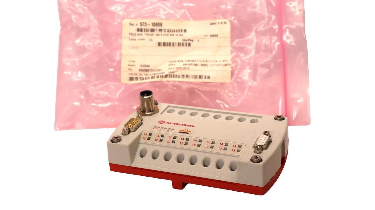 Norgren VM10IBFNB00080 , VM10IBFNB-00080 Tophat Base for 8 Stat. Sol Valve (New)