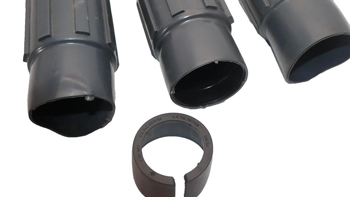 (NEW 3) ROBROY 1-1/2" PVC Coated Conduit Body Straight Fitting Coupling Red