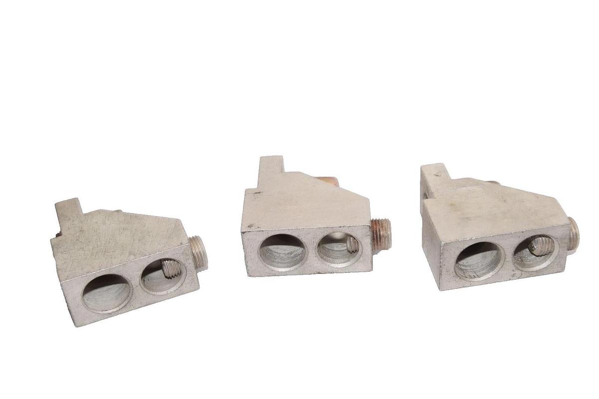 Used General Electric GE TCLK65 CU9AL 2/0 600kcmil 8-500kcmil Mechanical Lugs (Lot 3)