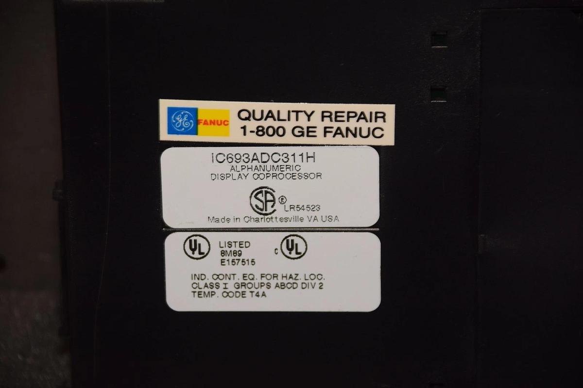 Used GE FANUC IC693ADC311H ALPHANUMERIC DISPLAY COPROCESSOR