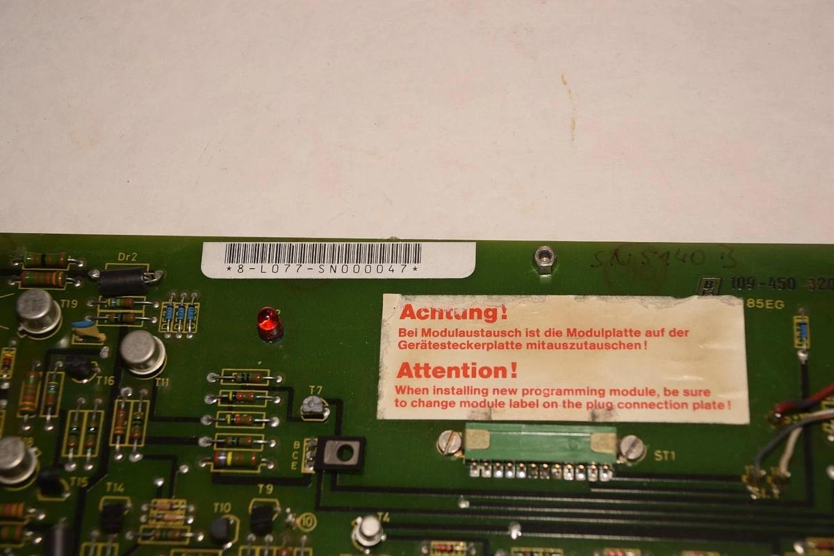 Used Indramat 109-450-3201B-6  Control PC Board  109-450-3201a-6