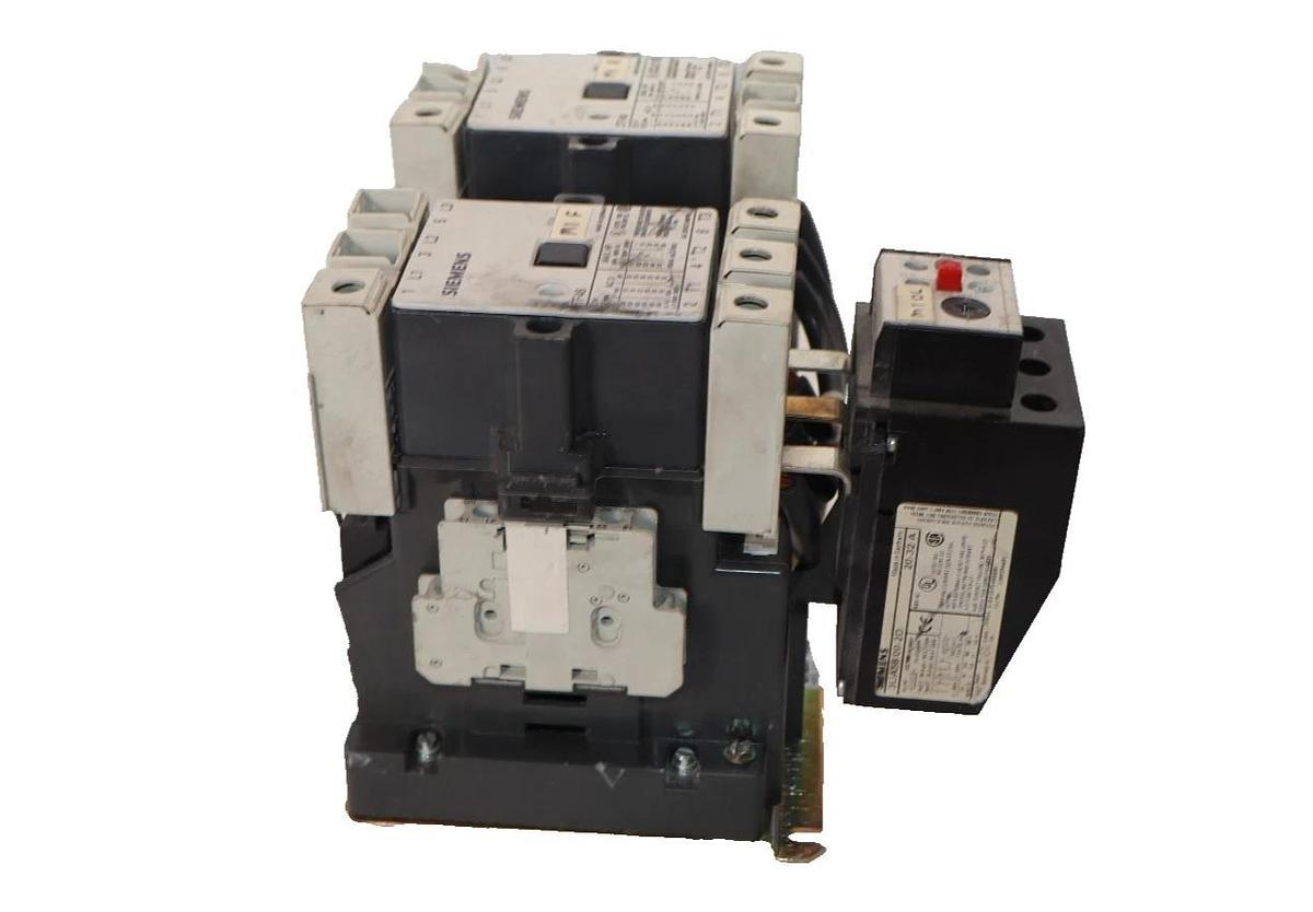 Used Siemens Reversing Starter Contactor CRL0F4622  24vdc Coil (Damaged)
