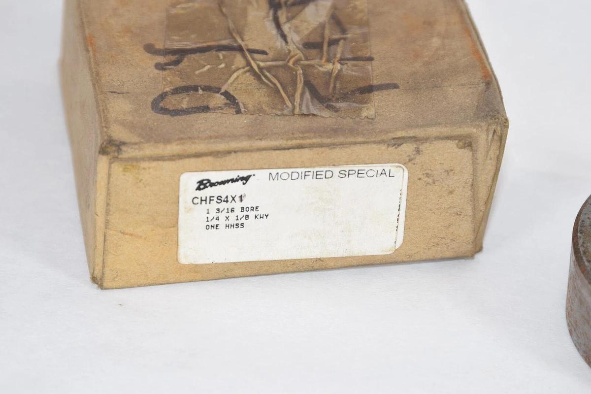 (NEW) BROWNING CHFS4X1 1-3/16" Bore 1/4" x 1/8" Kwy Flex Coupling Hub