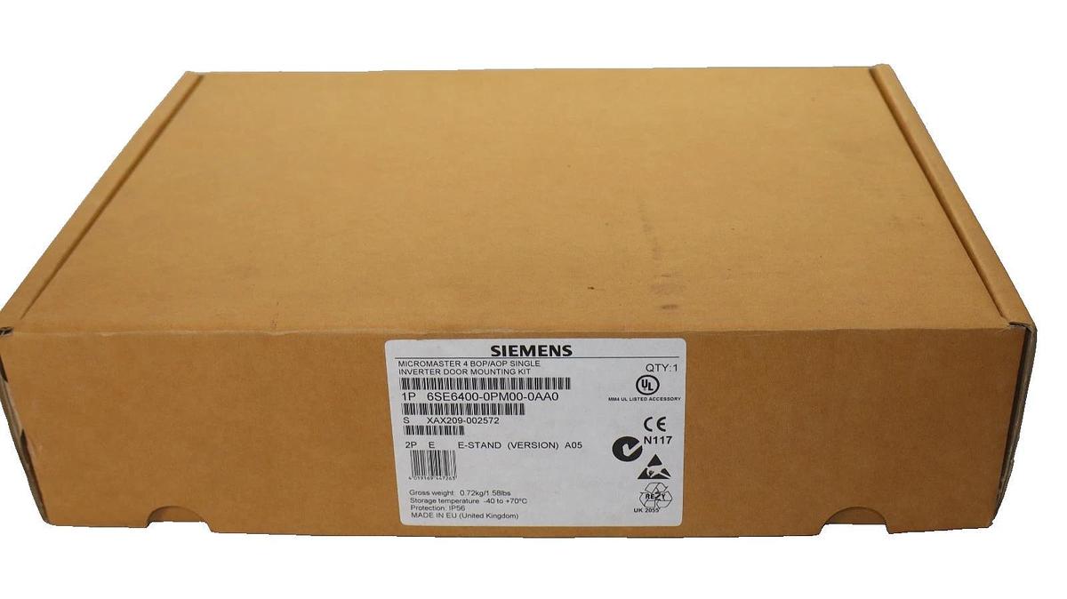 Siemens 6SE6400-0PM00-0AA0 Micromaster 4 BOP/AOP Single Door Mounting Kit (New)