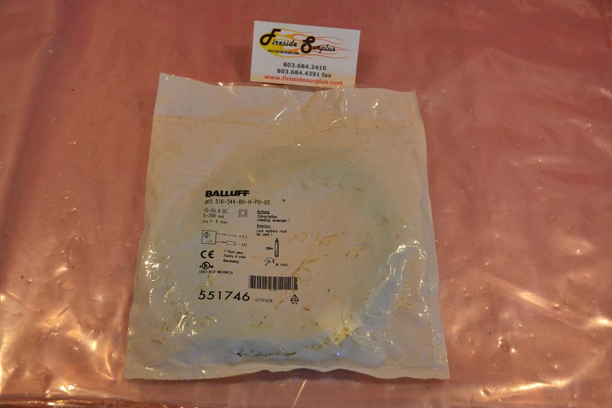 BALLUFF PROXIMITY SWITCH BES 516-544-BO-H-PU-03 516 544 BO H PU 03 NEW SEALED