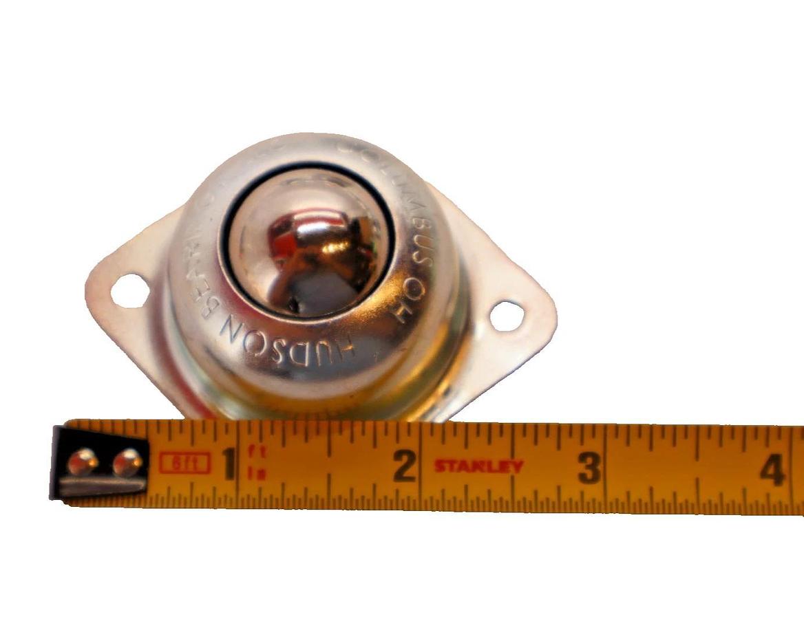 Hudson Bearing 1" 2-Hole Flange Mounted Ball Transfer Housing (New - Lot 16)