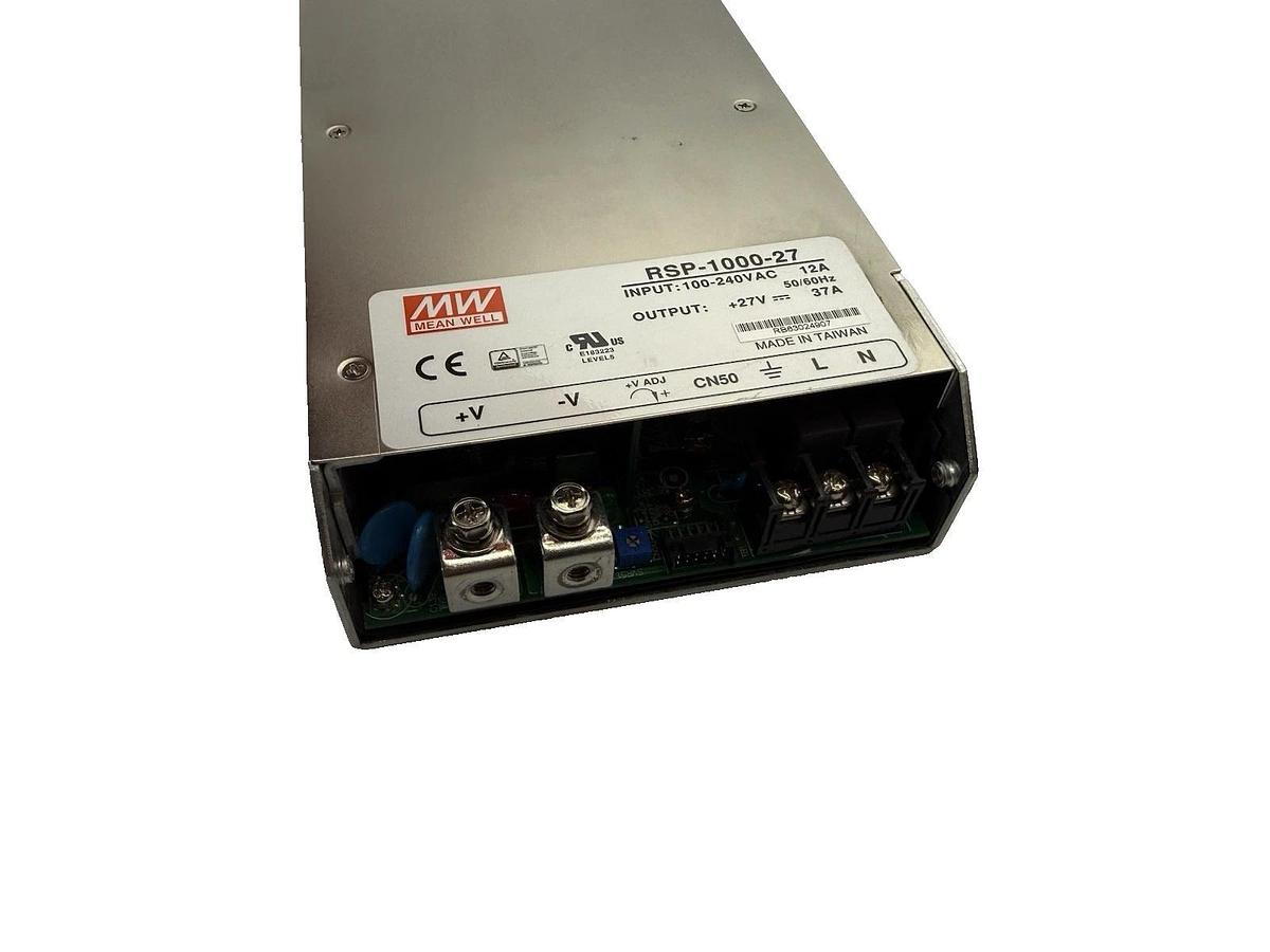 Meanwell RSP-1000-27 27V 37A PFC Adjustable Voltage Parallelizable Power Supply
