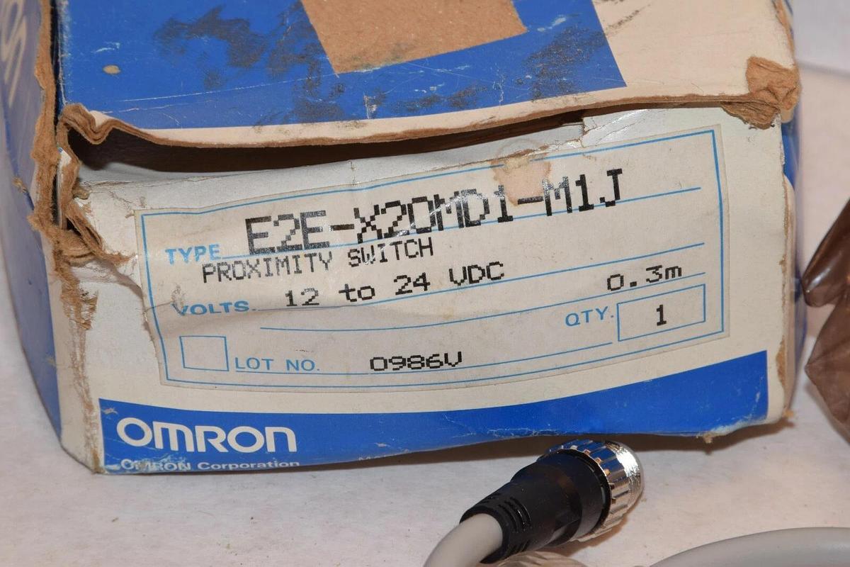 (NEW) OMRON E2E-X20MD1-M1J E2EX20MD1M1J 12-24Vdc 0.3M Proximity Switch