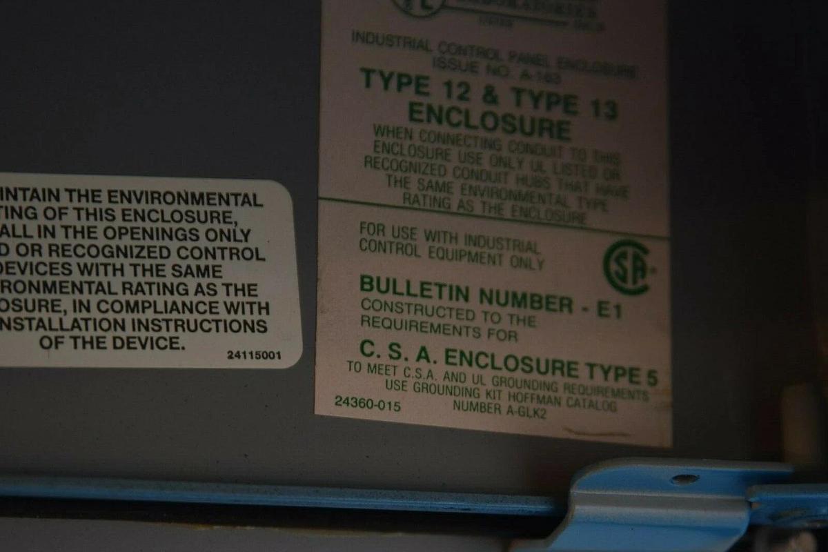 (NEW) HOFFMAN E1 Type 12 & 13 9.5" x 8.5" x 5" 9-Hole Enclosure