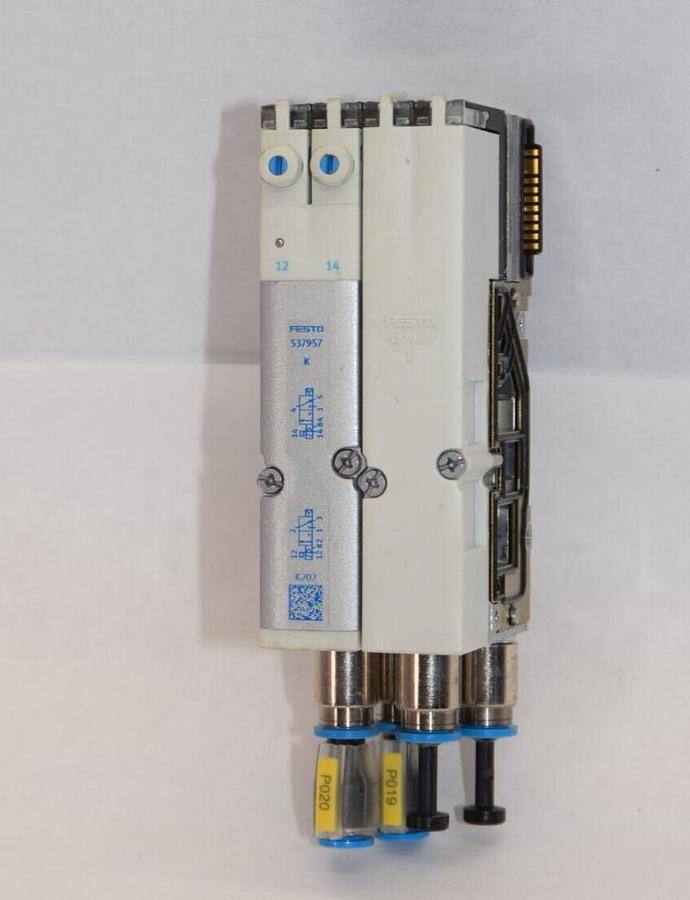 Used FESTO 537957 & VMPA2-FB-EMG-4 , 537984 Electronic Module Solenoid Valve