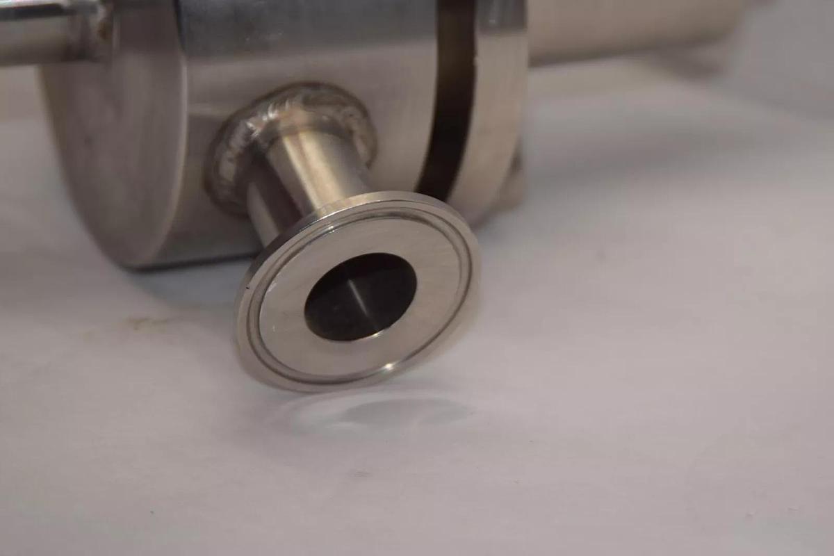 Used FUJI PUMP Co. Type SV 3 kg/cm2 SS Sanitary Pressure Regulating Relief Valve 1"