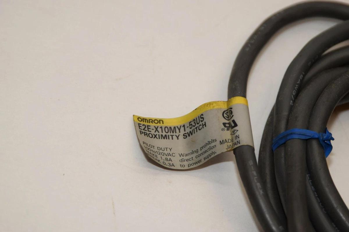(NEW) OMRON E2E-X10MY1-53US 100-120Vac 1.8A 0.3A Proximity Switch