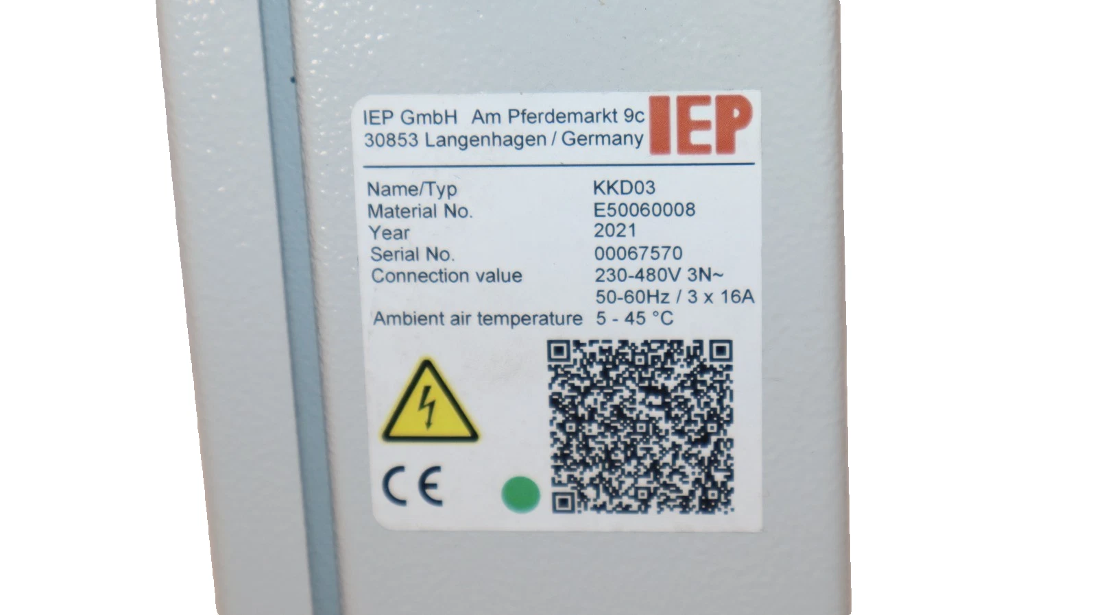 Durr IEP Control Module KKD03 E50060008 230-480V 3P Pump Motor Control