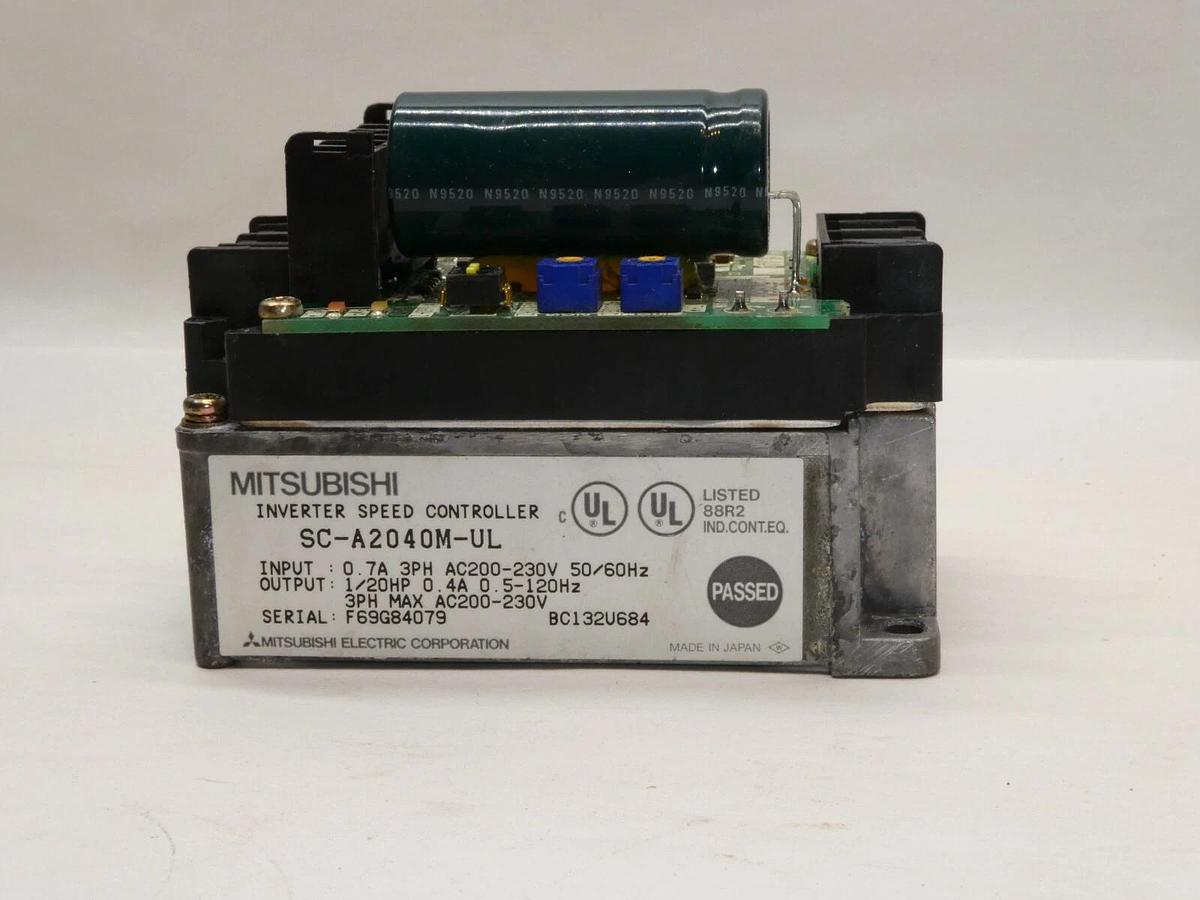 NEW- MITSUBISHI SC-A2040M-UL 0.7A 3Ph 200-230V 1/20Hp Inverter Speed Controller